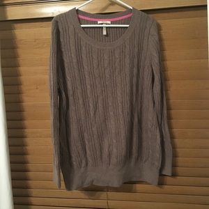 Light brown maternity sweater
